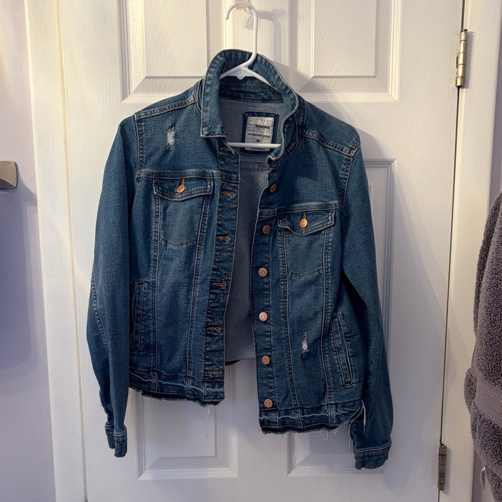 Sonoma Women’s Blue Denim Jacket - Size M